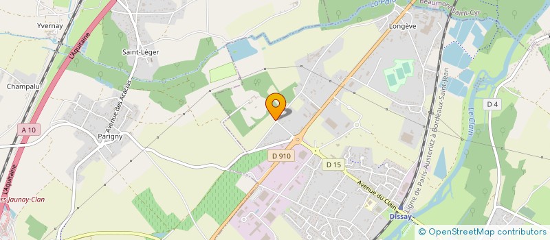 localisation de l'entreprise L'ESCALE CHAMBRAGNE à DISSAY