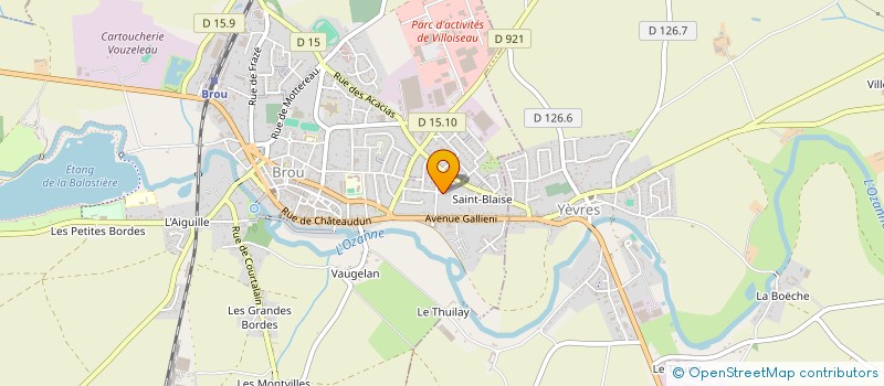 localisation de l'entreprise L'ESCALE CHARTRAINE à BROU