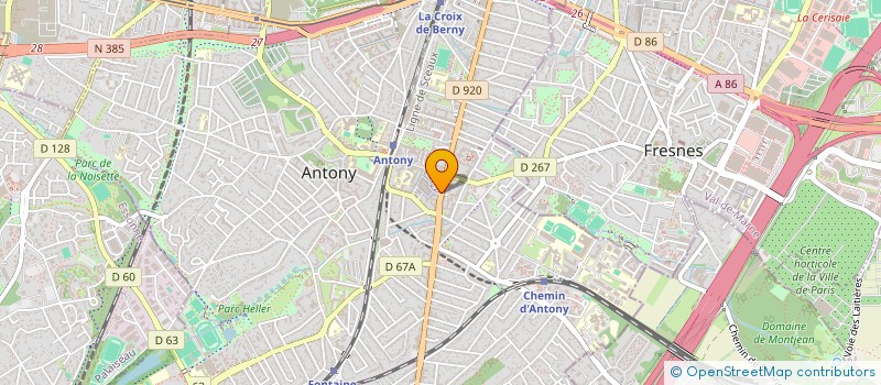 localisation de l'entreprise L ESCALE D ANTONY à ANTONY