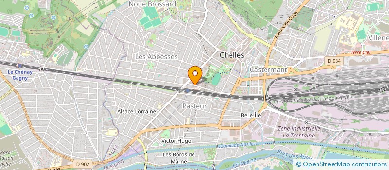 localisation de l'entreprise L'ESCALE DE CHELLES  CHELLES