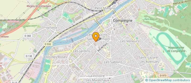 localisation de l'entreprise L'ESCALE DE COMPIEGNE  COMPIEGNE