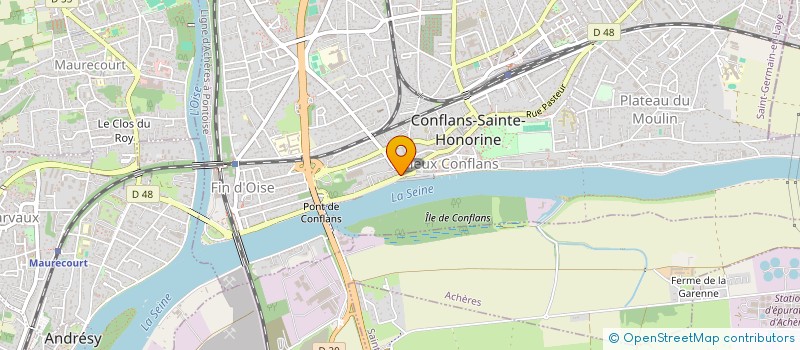 localisation de l'entreprise L ESCALE DE CONFLANS  CONFLANS-SAINTE-HONORINE