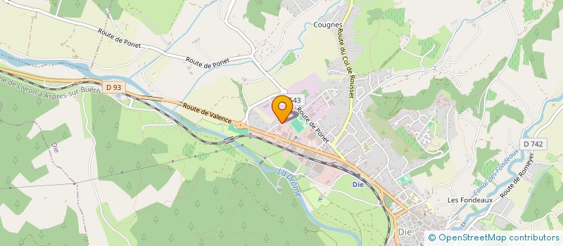 localisation de l'entreprise L ESCALE DE DIE  DIE