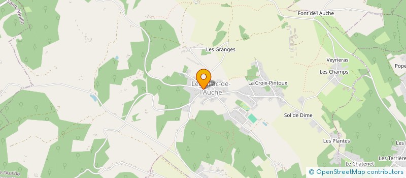 localisation de l'entreprise L'ESCALE DE L'AUCHE  LEGUILLAC-DE-L'AUCHE