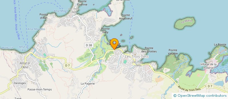 localisation de l'entreprise L'ESCALE DE L'ESPERANCE (BAGUET SHOP) à LES TROIS-ILETS