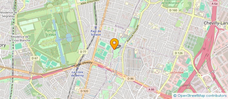 localisation de l'entreprise L'ESCALE DE LA BIEVRE  FRESNES