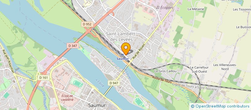 localisation de l'entreprise L'ESCALE DE LA GARE à SAUMUR