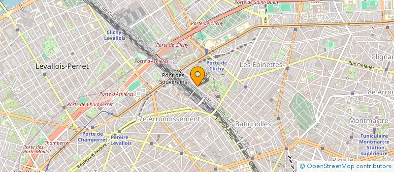 localisation de l'entreprise L'ESCALE DES BATIGNOLLES  PARIS