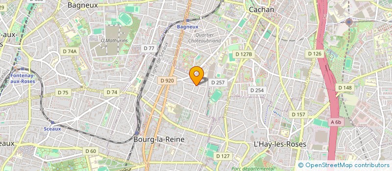 localisation de l'entreprise L'ESCALE DES CINQ  BOURG-LA-REINE