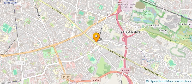 localisation de l'entreprise L'ESCALE DES JUSTICES  ANGERS