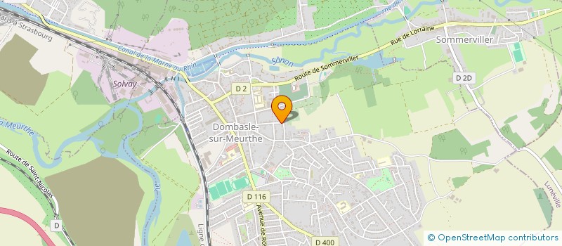 localisation de l'entreprise L'ESCALE DES LYS  DOMBASLE-SUR-MEURTHE