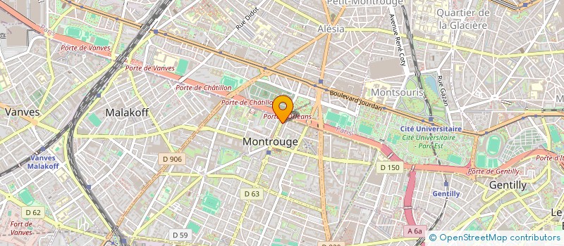 localisation de l'entreprise L'ESCALE DES METS  MONTROUGE