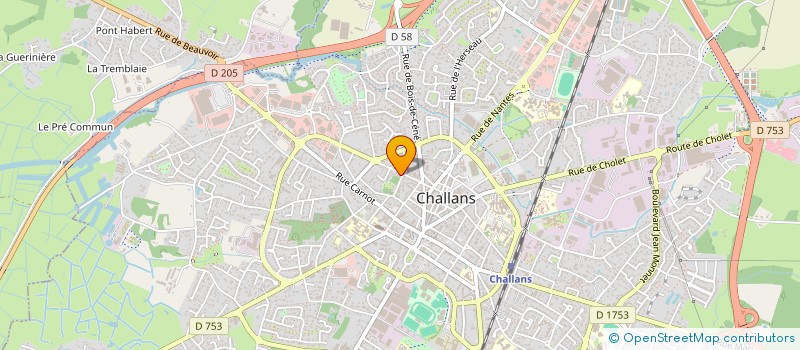 localisation de l'entreprise L'ESCALE DES POUPONS à CHALLANS