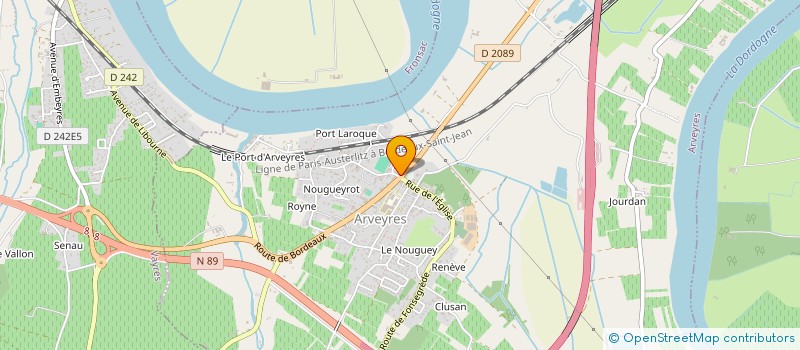 localisation de l'entreprise L'ESCALE DU BOUCHER  ARVEYRES