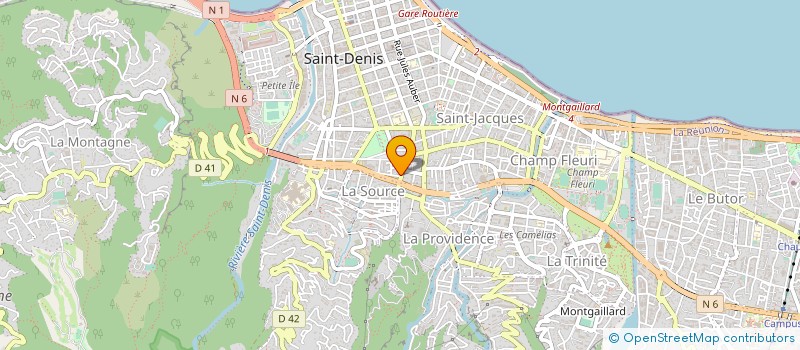 localisation de l'entreprise L'ESCALE DU RUISSEAU à SAINT-DENIS