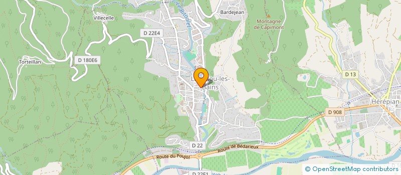 localisation de l'entreprise L'ESCALE FERMIERE à LAMALOU-LES-BAINS