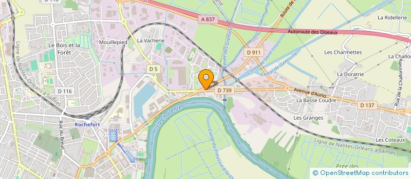 localisation de l'entreprise L'ESCALE GOURMANDE à ROCHEFORT