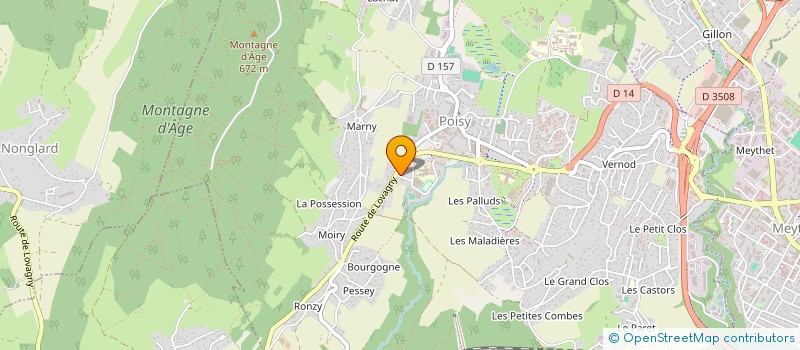 localisation de l'entreprise L'ESCALE GOURMANDE  POISY