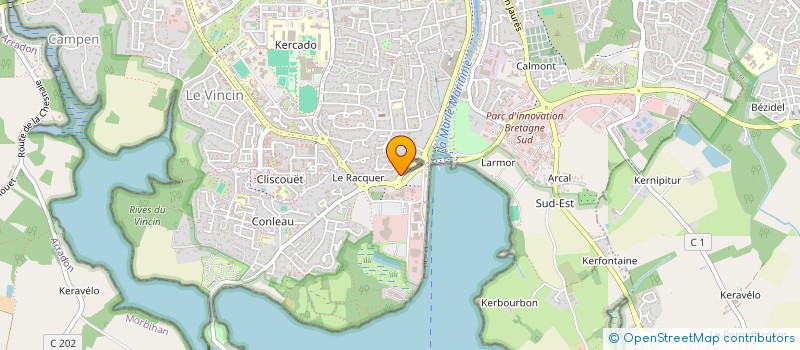 localisation de l'entreprise L'ESCALE GREEN à VANNES