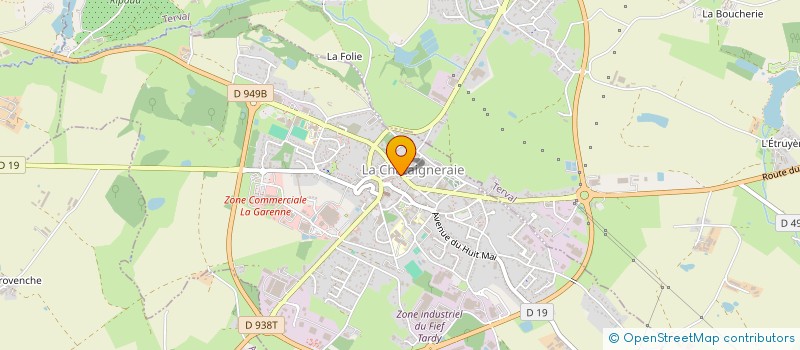 localisation de l'entreprise L'ESCALE HOP  LA CHATAIGNERAIE