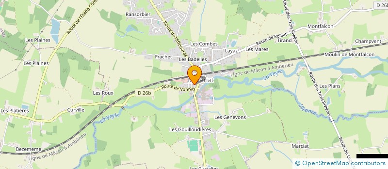 localisation de l'entreprise L'ESCALE LOCALE DE MEZERIAT  MEZERIAT