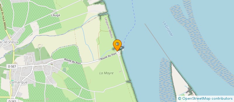 localisation de l'entreprise L'ESCALE MEDOCAINE  LAMARQUE