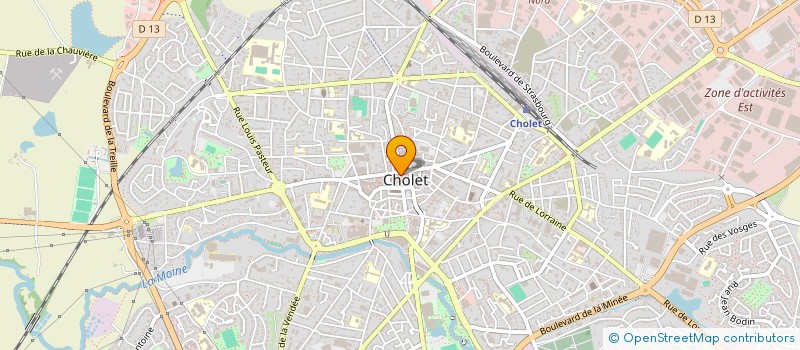 localisation de l'entreprise L'ESCALE P à CHOLET