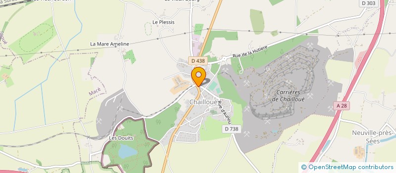 localisation de l'entreprise L'ESCALE ROUTIERE à CHAILLOUE