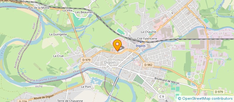 localisation de l'entreprise L ESCALE SAS à DIGOIN