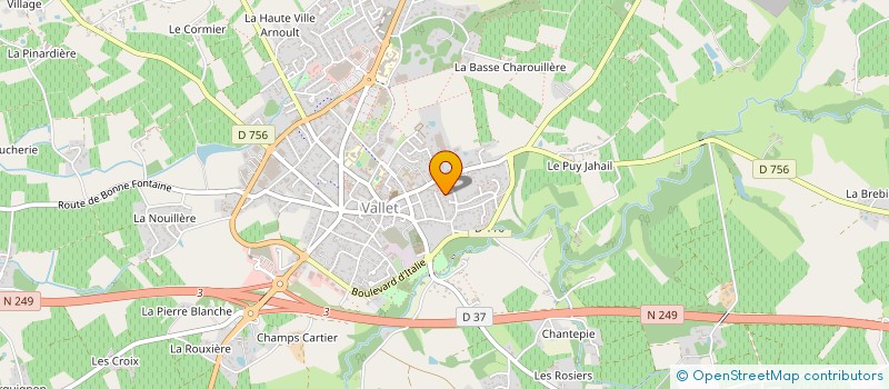 localisation de l'entreprise L'ESCALES  VALLET