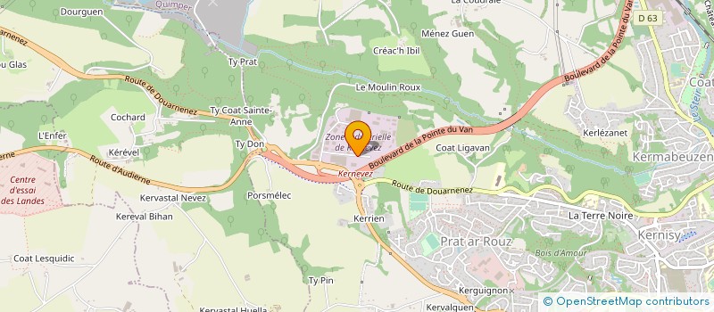 localisation de l'entreprise L'ESCALIER PROVOST à QUIMPER