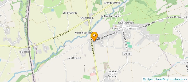 localisation de l'entreprise L'ESCAMPETTE THEATRE  REVEL-TOURDAN