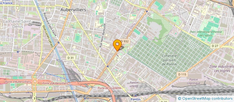 localisation de l'entreprise L'ESCAPADE  AUBERVILLIERS