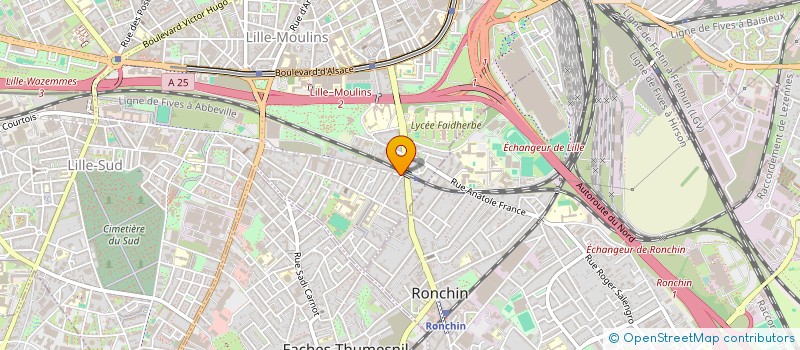 localisation de l'entreprise L ESCAPADE à LILLE