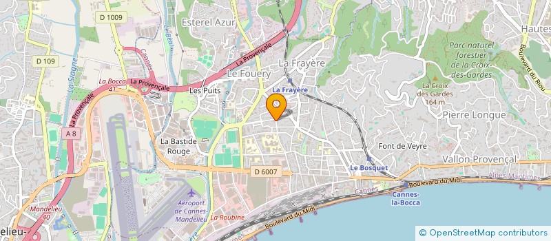 localisation de l'entreprise L'ESCAPADE à CANNES