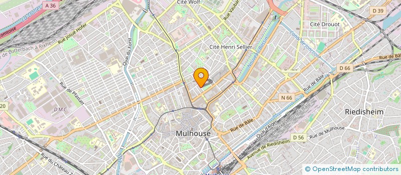 localisation de l'entreprise L'ESCAPADE  MULHOUSE