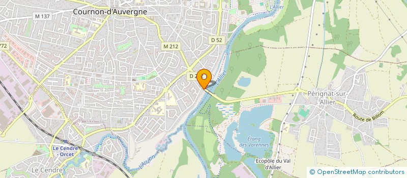 localisation de l'entreprise L'ESCAPADE  COURNON-D'AUVERGNE