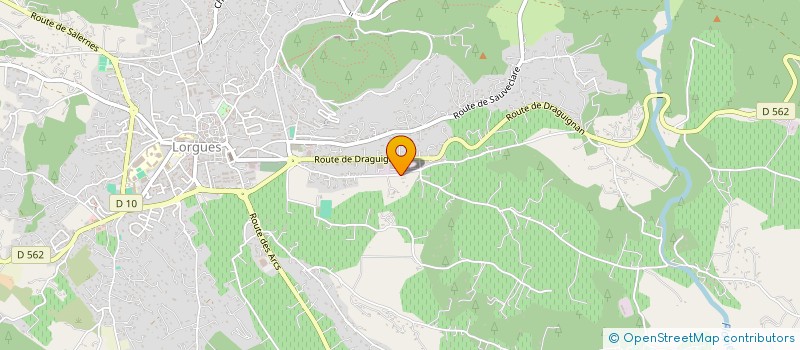 localisation de l'entreprise L ESCAPADE  LORGUES