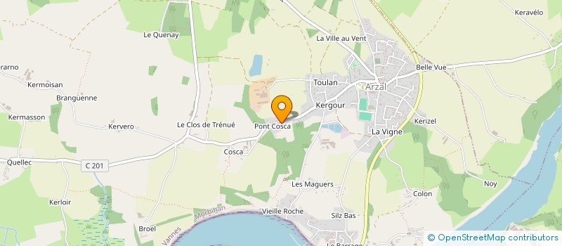 localisation de l'entreprise L'ESCAPADE  ARZAL