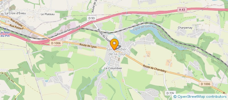 localisation de l'entreprise L'ESCAPADE  SAINT-DIDIER-DE-LA-TOUR