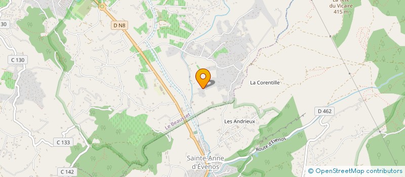 localisation de l'entreprise L ESCAPADE à EVENOS