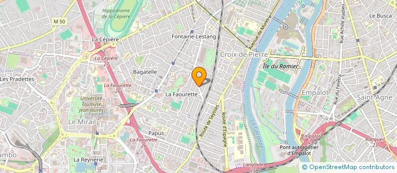 localisation de l'entreprise L'ESCAPADE  TOULOUSE