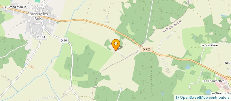 localisation de l'entreprise L'ESCAPADE DES PICS  COUSSAY-LES-BOIS