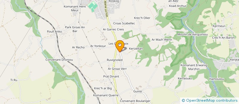 localisation de l'entreprise L'ESCAPADE DU HERISSON  LANNION