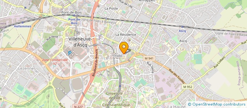 localisation de l'entreprise L ESCAPADE TRIOLO  VILLENEUVE-D'ASCQ