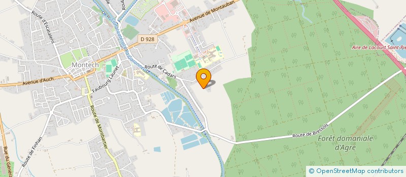 localisation de l'entreprise L'ESCARBILLE MONTECHOISE  MONTECH