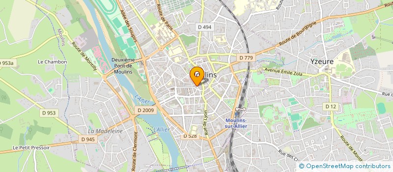 localisation de l'entreprise L'ESCARBOUCLE à MOULINS