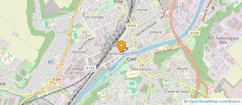 localisation de l'entreprise L'ESCARGOT à CREIL