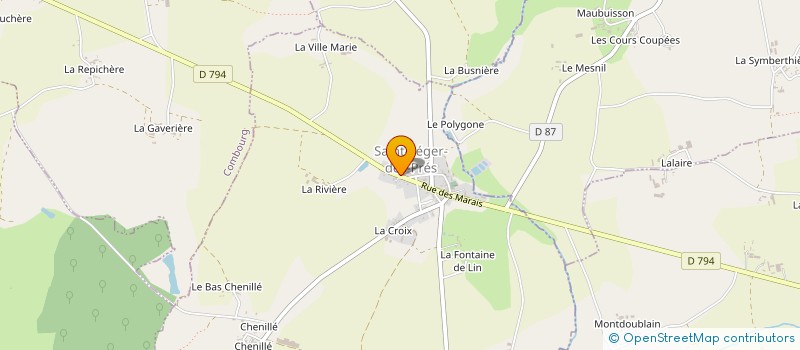 localisation de l'entreprise L'ESCARGOT  SAINT-LEGER-DES-PRES