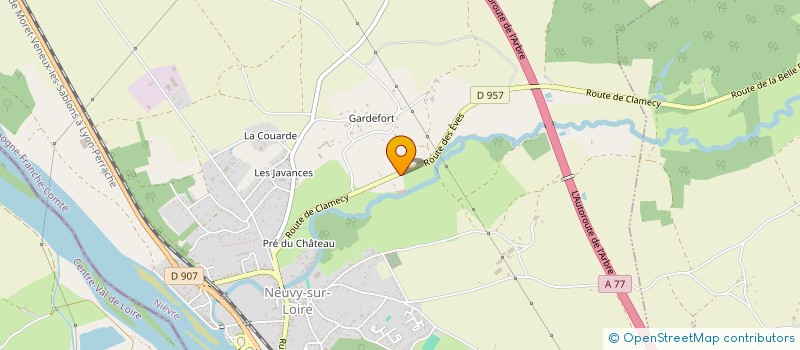 localisation de l'entreprise L'ESCARGOT EN VRILLE à NEUVY SUR LOIRE
